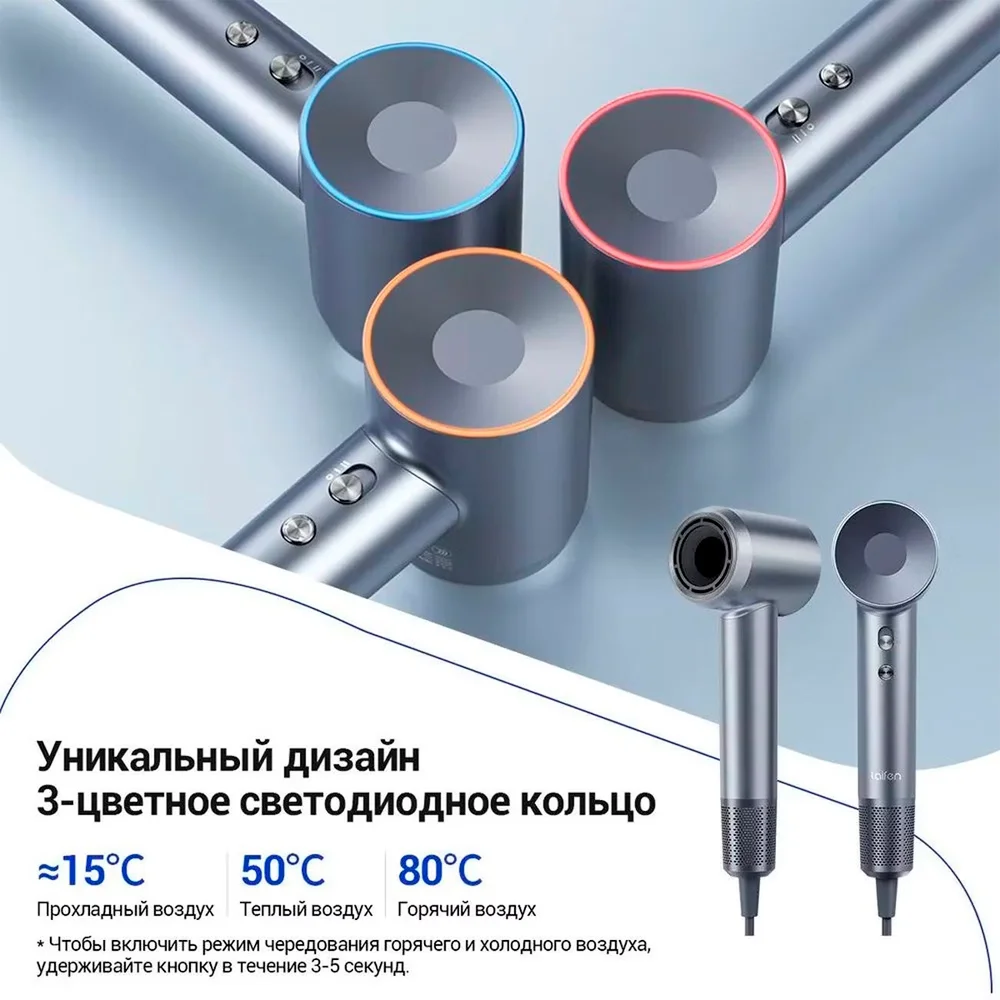 Фен Laifen Swift Special серибристый синий - фото 11