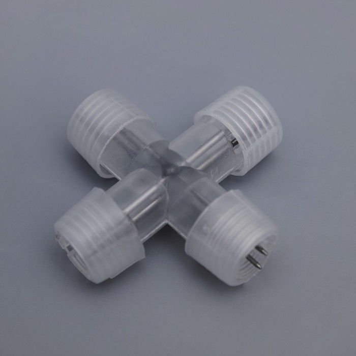 Коннектор для дюралайта 13 мм, 3W, Х - образный 