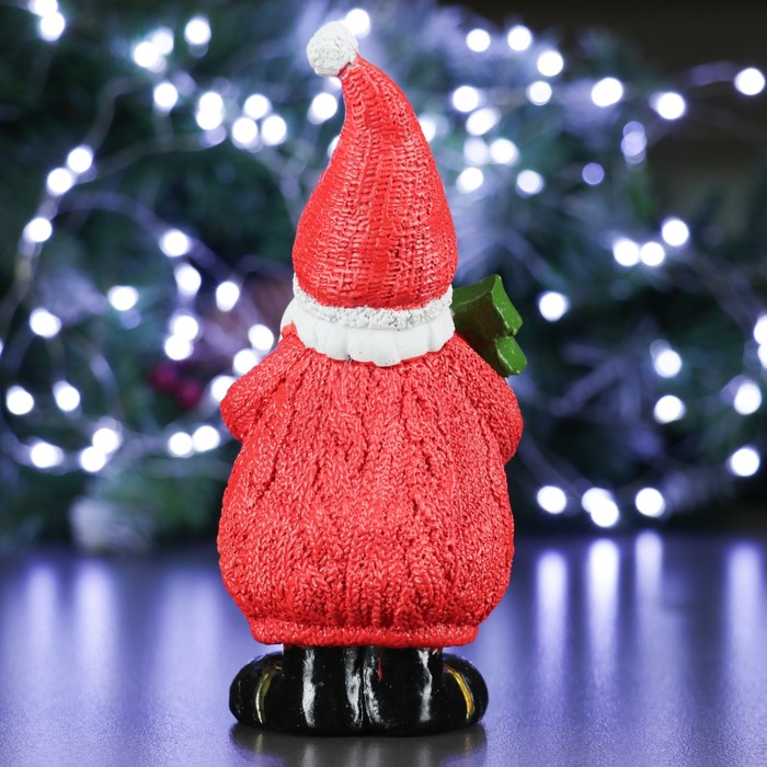 Фигура "Дед Мороз с елочкой" 7х6х16,5см 