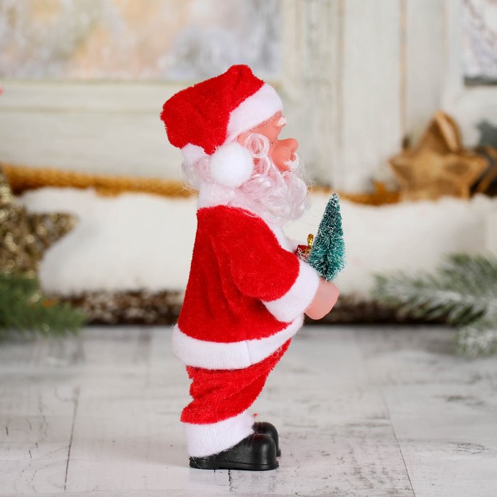 Дед Мороз, с ёлкой и подарками, без музыки 
