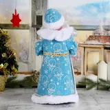 Дед Мороз в синей шубе с посохом  - фото 3