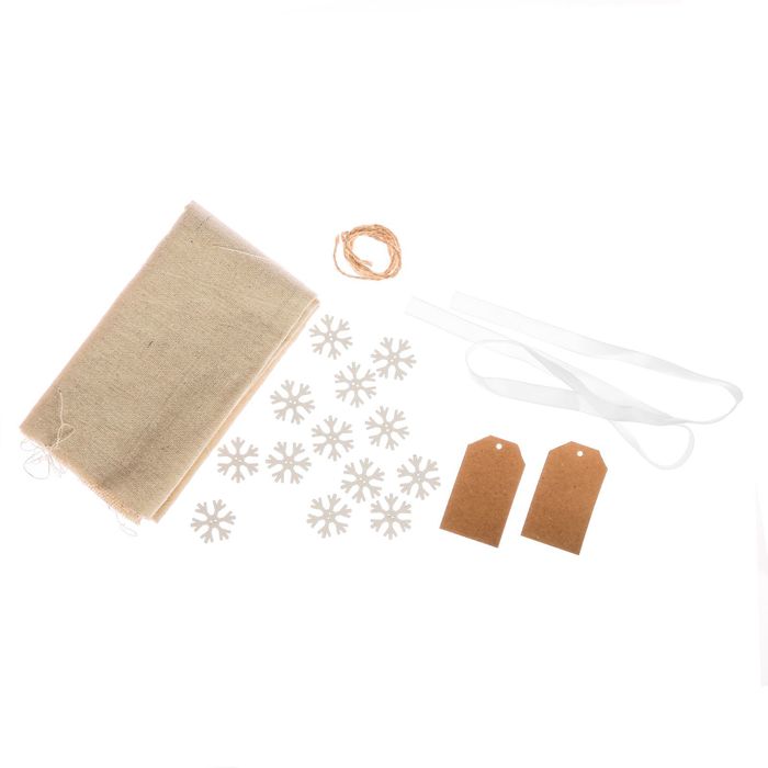 Мешки для подарков «Морозный вечер», набор для шитья, 16,3 × 10,7 × 2,5 см 