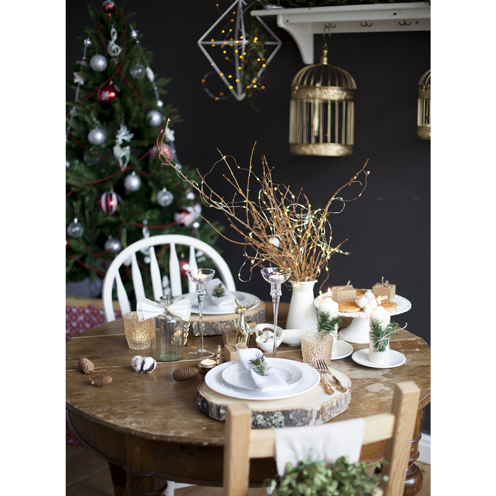 Сервировка новогоднего стола «Снежное торжество», набор для шитья, 16,5 × 22,5 × 3,5 см 