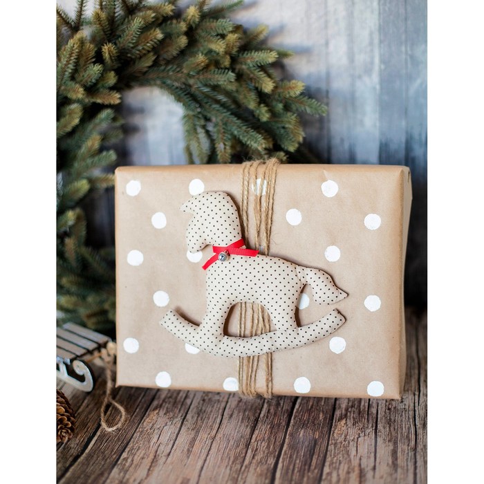 Декор для упаковки подарков «Новогодняя история», набор для шитья, 22 × 33 × 14 см 