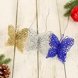 Ветка для декора "Перелив" ажурная бабочка, микс  - фото 3