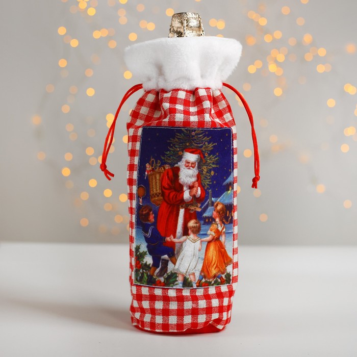 Чехол на бутылку "Дед Мороз"   DX12-8575-3 