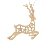 Бирка "Олень", бежевая, 5,5х5,5см  - фото 2