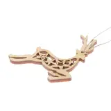 Бирка "Олень", бежевая, 5,5х5,5см 