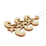 Бирка "Ёлочка", бежевая, 6х4см  - фото 2