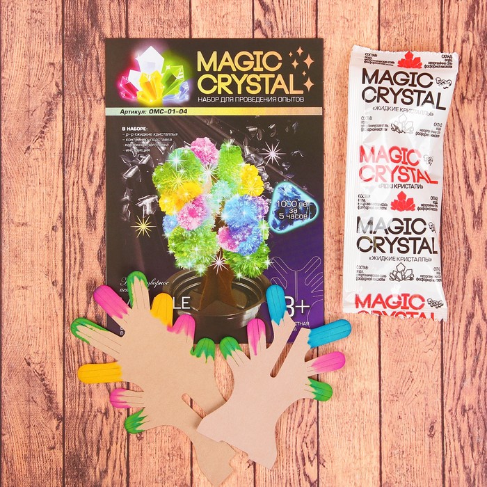 Набор для проведения опытов "Нерукотворное искусство" серия Мagic Crystal OMC-01-04 