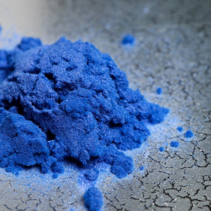 Иней искусственный клеевой для декора "Флок эффект" 120 г, цвет голубой 