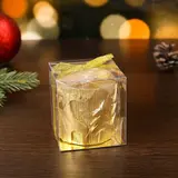 Свеча новогодняя "Новый год" 6,5х7, золотая  - фото 3