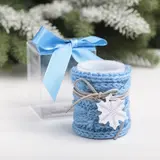 Свеча светодиодная восковая «Снежинка», 5 × 7 см 