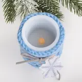 Свеча светодиодная восковая «Снежинка», 5 × 7 см  - фото 5