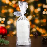 Свеча пенёк "С Новым Годом" колокольчики  - фото 3