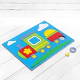 Головоломка «Собери картинку: паровозик» 24 элемента  - фото 2