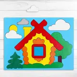 Головоломка «Собери картинку: домик» 17 элементов 