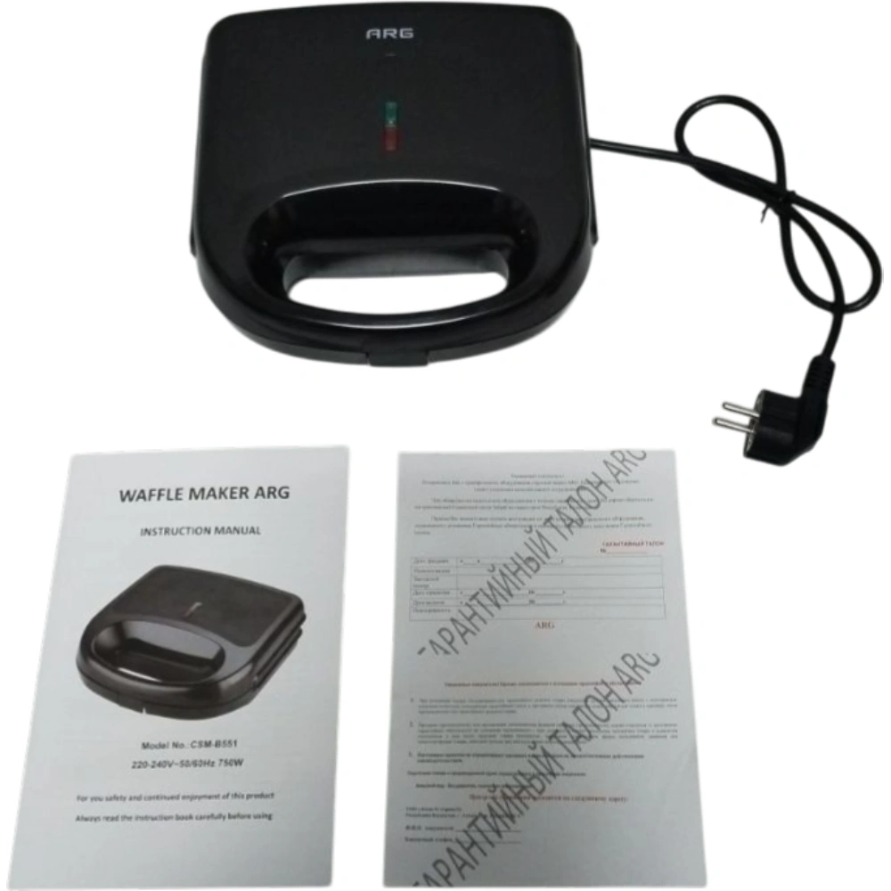 Вафельница ARG CSM-B551 - фото 8