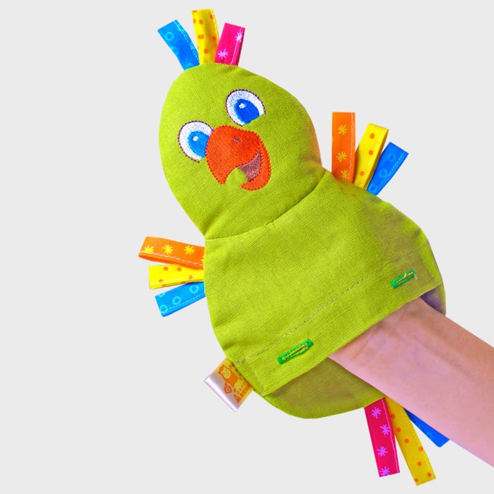 Развивающая игрушка с вишнёвыми косточками "Попугай. Доктор мякиш" 