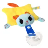 Пустышка/комфортер «Котик», силиконовая, с мягкой игрушкой  - фото 4