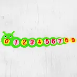Развивающая игрушка - учим цифры "Гусеница" из фетра  - фото 2