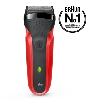 Электробритва Braun Series 3 300S Black Red