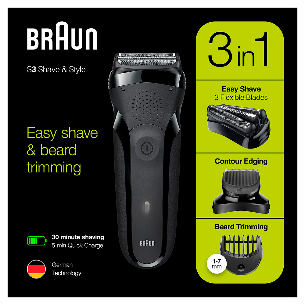 Электробритва мужская Braun 300BT - фото 6