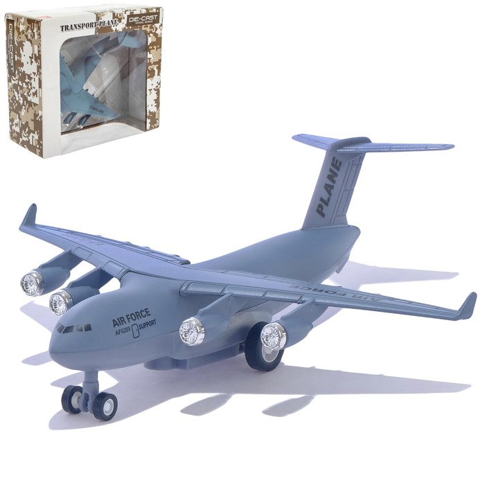 Самолет металлический «Воздушные силы», инерционный, 1:500 