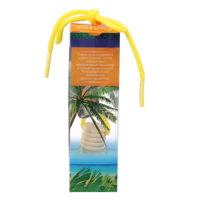 Ароматизатор подвесной в бутыльке Летние коктейли "Тропический микс" 