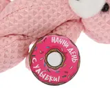 Ароматизатор в авто текстильный мишка со значком "Бабл-Гам"  - фото 3