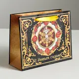 Пакет ламинированный горизонтальный «Новогодние часы», S 5.5 × 15 × 12 см  - фото 3