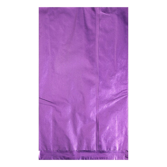 Пакет подарочный, металлизированный, фиолетовый, 25 х 7 х 40 см 