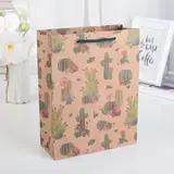 Пакет Крафт «Кактус»19 х 24 х 8 см  - фото 2