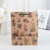 Пакет Крафт «Кактус»19 х 24 х 8 см 