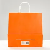 Пакет крафт "Радуга" оранжевый, 32 х 12 х 32 см  - фото 2