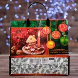 Пакет "Праздничные краски", мягкий пластик, 30х30 см, 150 мкм 