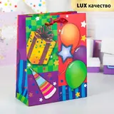 Пакет ламинированный "Праздник", люкс, 18 х 8 х 23 см 