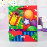 Пакет ламинированный "Праздник", люкс, 18 х 8 х 23 см  - фото 2