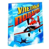 Пакет ламинат с открыткой-игрой "Улетный подарок", Самолеты  - фото 4