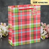 Пакет ламинированный "Штрипс", люкс, 32 х 26 х 10 см 