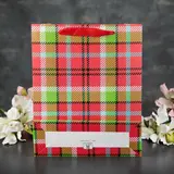 Пакет ламинированный "Штрипс", люкс, 32 х 26 х 10 см  - фото 2