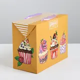 Пакет—коробка «Подарок», 23 × 18 × 11 см  - фото 2