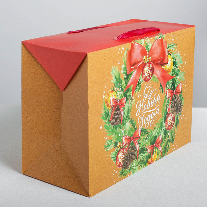 Пакет—коробка «Чудесных мгновений», 23 × 18 × 11 см 