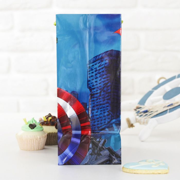 Пакет ламинированный вертикальный  «С Днем рождения, супергерой!», Мстители, 31 х 40 х 11 см 