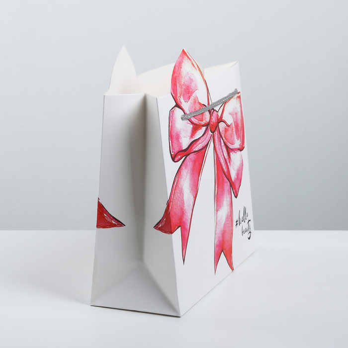 Пакет подарочный «Подарок», 25 × 26 × 10 см 