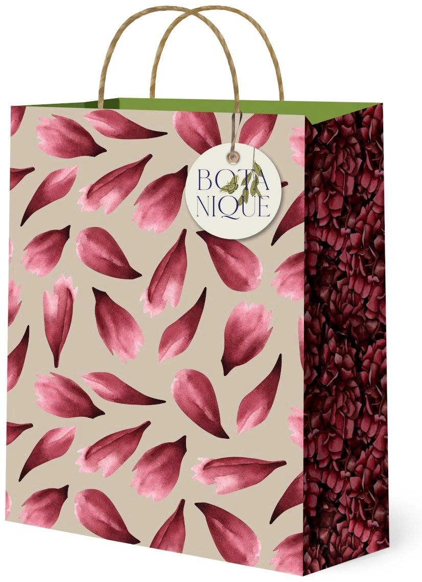 Подарочный пакет Лакарт Дизайн 1 шт крафт-бумага 26.4х36 см 