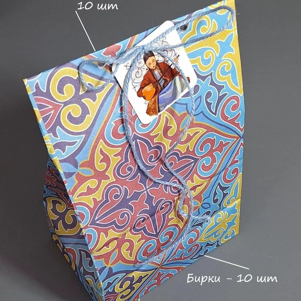 Пакет Box.kz Орнамент 25х15х10см 10шт  - фото 4