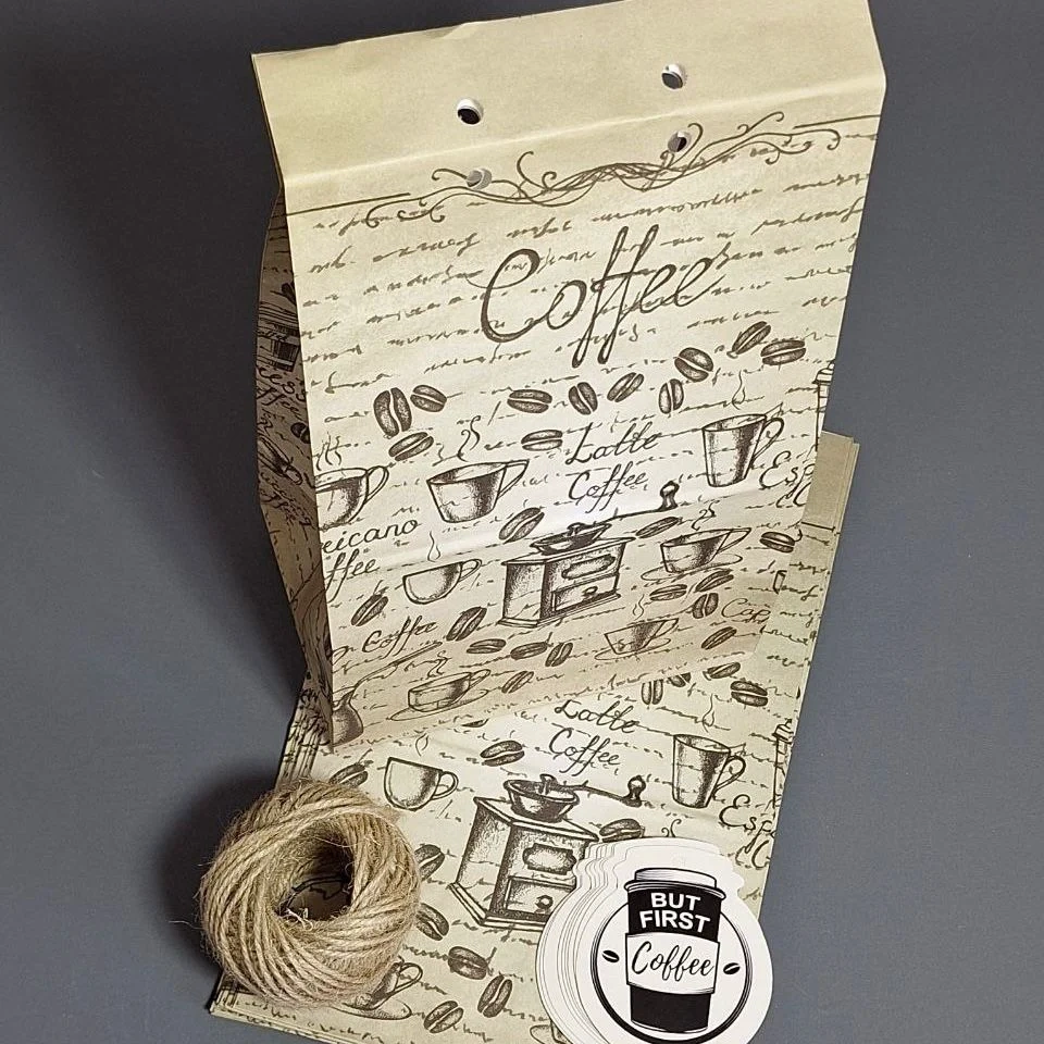 Пакет Box.kz But First Coffee 25х15х10см 10шт 