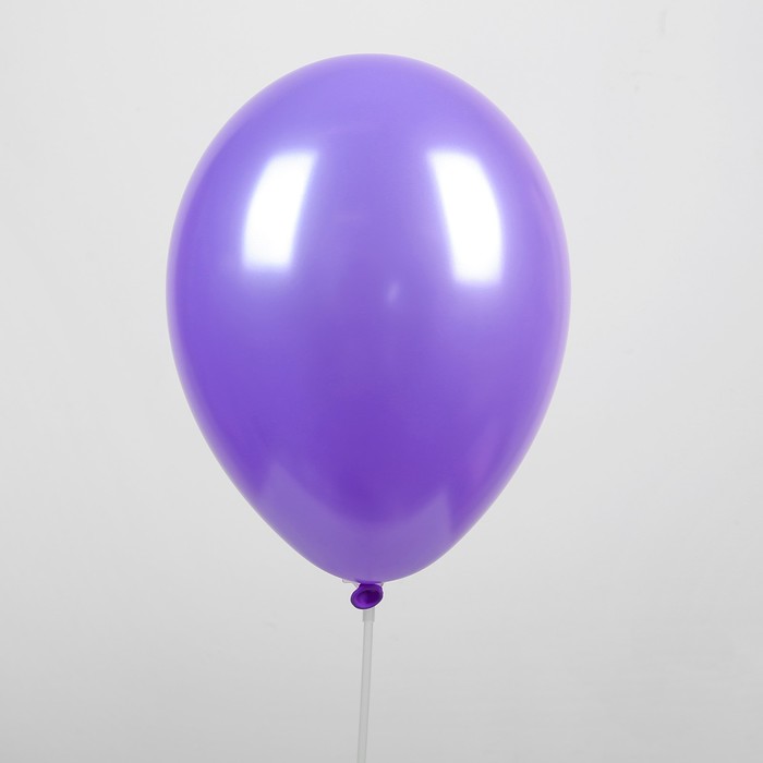 Шар латексный 12", металл, набор 50 шт., цвет фиолетовый 
