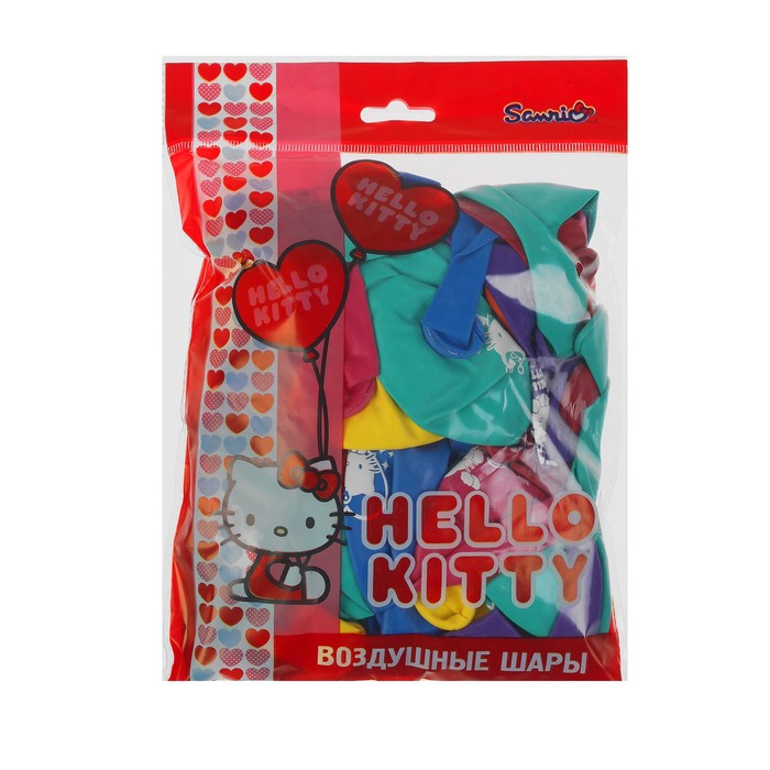 Шар латексный 12" Hello Kitty, пастель, декоратор, 2-сторонний, набор 50 шт., цвета МИКС 